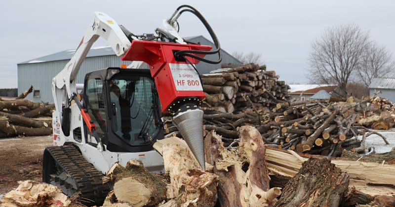 HF-800 2 Speed Spiral Log Splitter Head